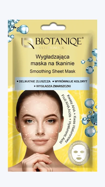 Biotaniqe Wygładzająca maska na tkaninie