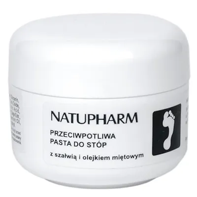 Natu-Pharm Pasta do stóp przeciwpotliwa  z szałwią i olejkiem mietowym