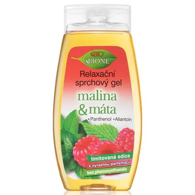 Bione Cosmetics Relaksujący żel pod prysznic `Malina & mięta`