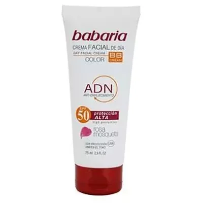Babaria Natural Cosmetics Crema Facial Dia BB Cream SPF 50 with Rosa Mosqueta (Krem do opalania BB)