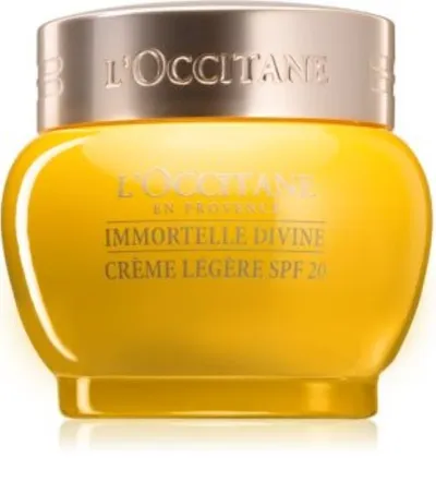 L'Occitane Immortelle Divine Creme Legere  SPF20 (Krem do twarzy o lekkiej konsystencji SPF20)