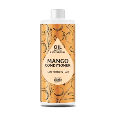 Ronney Professional, Oil System Low Porosity Hair, Mango Conditioner (Odżywka do włosów niskoporowatych z olejem mango)