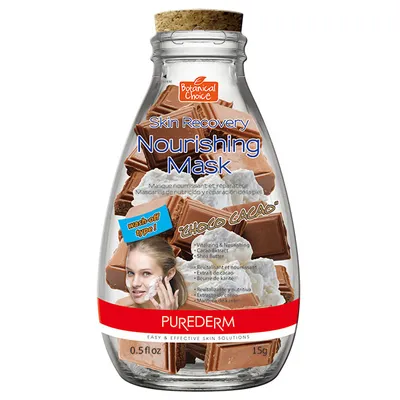 Purederm Choco Cacao Skin Recovery Nourishing Mask Wash-off (Nawilżająca maseczka do twarzy)