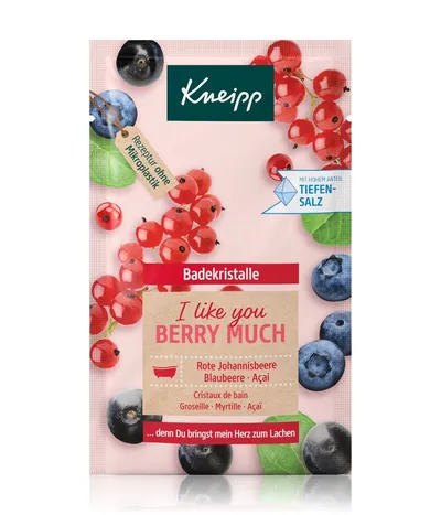 Kneipp Badekristalle I Like you Berry Much (Sól do kąpieli o zapachu czerwonej porzeczki, borówek i jagód acai)