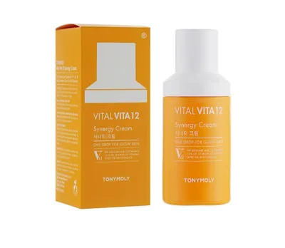 Tony Moly Vital Vita 12, Synergy Cream (Rozjaśniający krem do twarzy z witaminami)