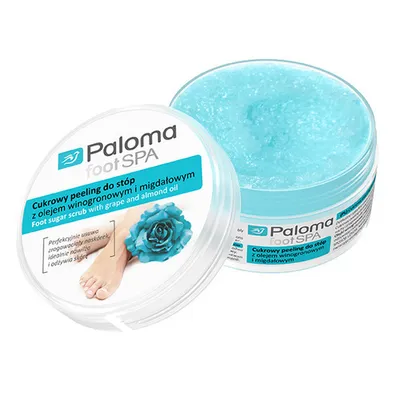 Paloma Foot SPA, Cukrowy peeling do stóp z olejem winogronowym i migdałowym