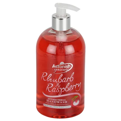 Astonish Rhubarb & Raspberry Antibacterial Hand Wash (Antybakteryjne mydło w płynie `Rabarbar i malina`)