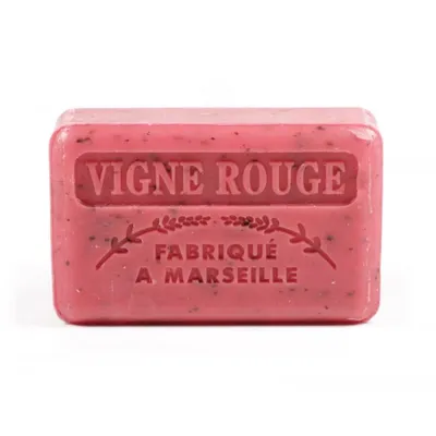 Fabrique a Marseille Vigne Rouge Savon de Marseille (Mydło marsylskie z masłem Shea ze zmielonymi pestkami winogron do peelingu `Czerwona winorośl`)