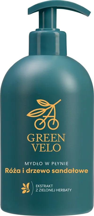 Green Velo Róża i drzewo sandałowe, Mydło do rąk