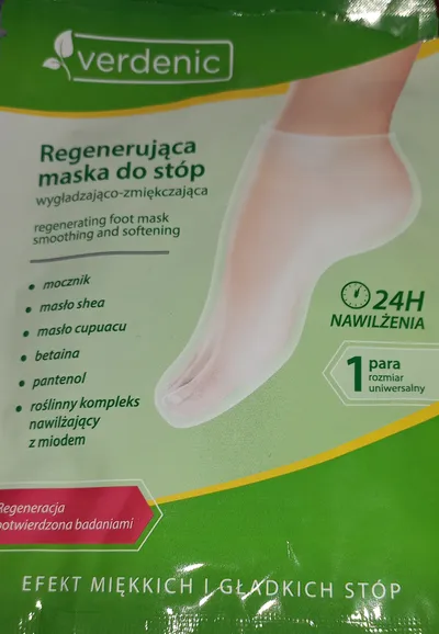 Verdenic Regenerująca maska do stóp wygładzająco-zmiękczająca