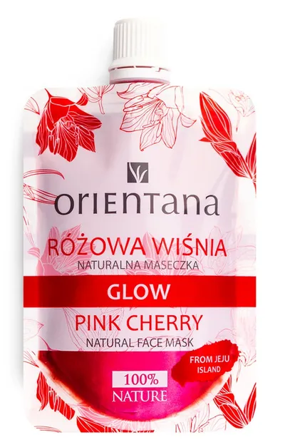 Orientana Glow Pink Cherry Natural Facial Mask (Naturalna maseczka do twarzy `Różowa wiśnia`)