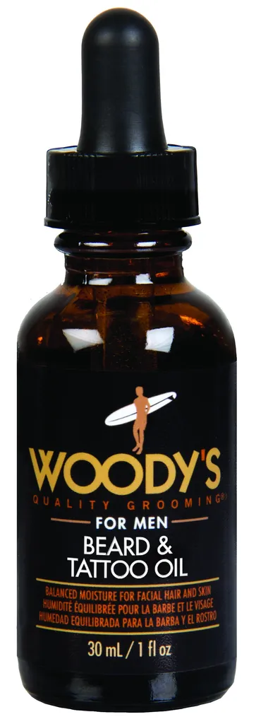 Woody's Beard & Tattoo Oil (Nawilżający olejek do brody, skóry i pielęgnacji tatuaży)