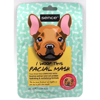 Sence Beauty I Woof This Facial Mask Dog Face Sheet Mask (Maseczka w płachcie)
