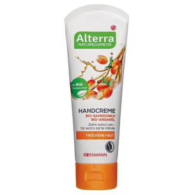 Alterra Handcreme Bio-Sanddorn & Bio-Arganöl (Krem do rąk `Rokitnik i olej arganowy`)