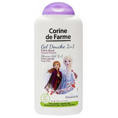 Corine de Farme Frozen II, Shower Gel 2 in 1 Extra Gentle Body & Hair (Szampon i żel pod prysznic dla dzieci `Kraina lodu II`)