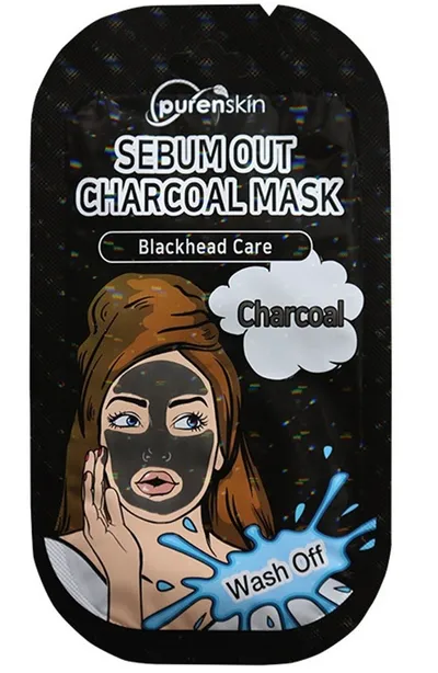 Purenskin Sebum Out Charcoal Mask Blackhead Care (Maseczka węglowa do twarzy)