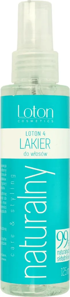 Loton Care & Styling, Naturalny lakier do włosów (nowa wersja)