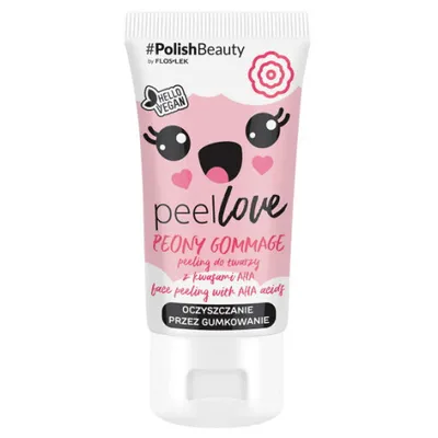 Floslek Peellove Peony Gommage, Peeling do twarzy z kwasami AHA