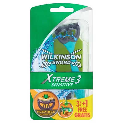 Wilkinson Xtreme3 Sensitive, Jednorazowe maszynki do golenia dla mężczyzn