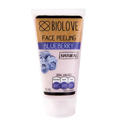 Biolove Blueberry, Face Peeling (Peeling do twarzy do cery suchej `Borówka `)
