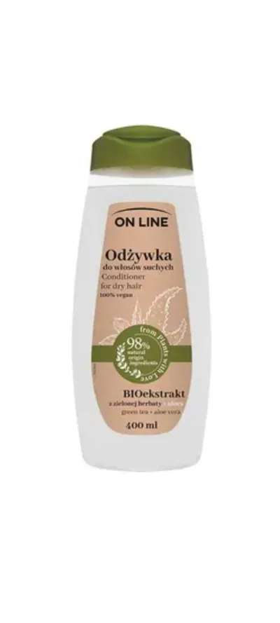 On Line From Plants With Love, Conditioner for Dry Hair (Odżywka do włosów suchych `BIOekstrakt z zielonej herbaty i aloes`)