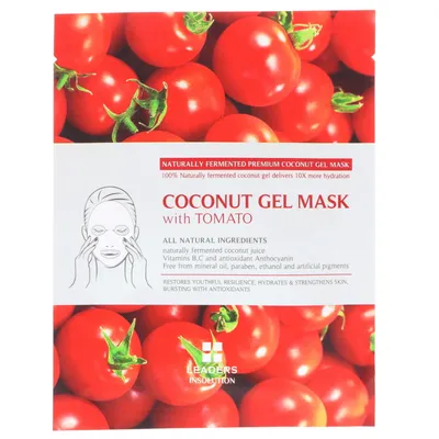 Leaders Coconut Gel Mask with Tomato (Biocelulozowa maska z pomidorem)