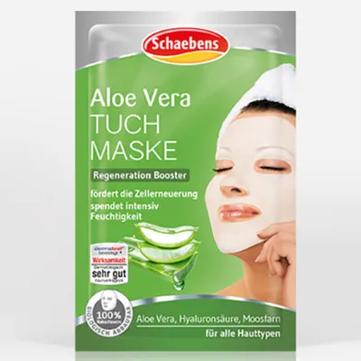Schaebens Aloe Vera Tuchmaske (Maska w płachcie z wyciągiem z aloesu)