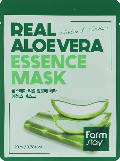 FarmStay Real Aloe Vera Essence Mask (Maska w płacie do twarzy)