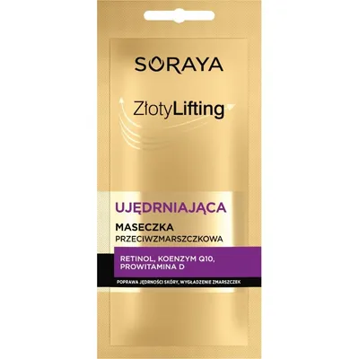 Soraya Złoty Lifting, Ujędrniająca maseczka przeciwzmarszczkowa
