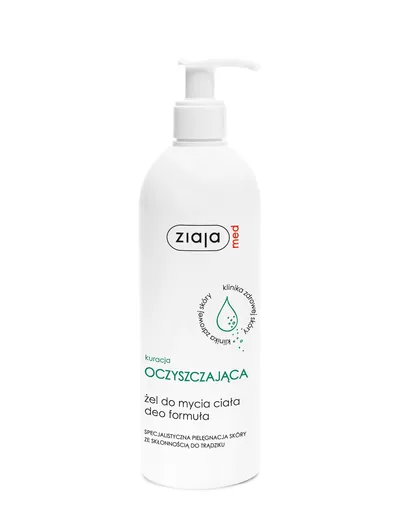Ziaja Med, Kuracja antybakteryjna [Kuracja oczyszczająca], Żel oczyszczający do mycia ciała deo formuła
