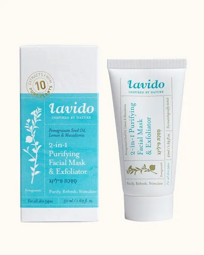 Lavido 2-in-1 Purifying Facial Mask and Exfoliator (Oczyszczająca maseczka do twarzy i peeling)