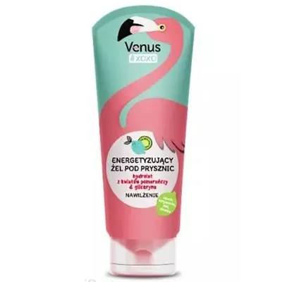 Venus XOXO, Energetyzujący żel pod prysznic `Hydrolat z kwiatów pomarańczy & Gliceryna`