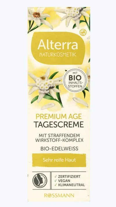 Alterra Bio-Edelweiss Tagescreme (Krem na dzień  `Szarotka alpejska bio`)