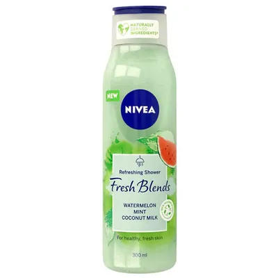 Nivea Fresh Blends, Refreshing Shower Gel Watermelon, Mint, Coconut Milk (Odświeżający żel pod prysznic `Arbuz, mięta, mleczko kokosowe`)