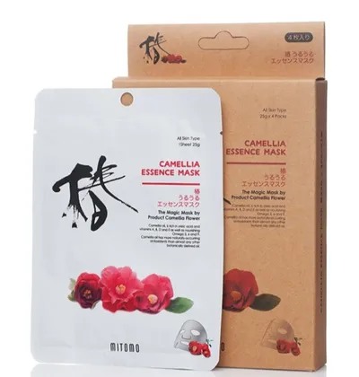 Mitomo Camelia Essence Mask (Maska z olejkiem z kwiatow kamelli)