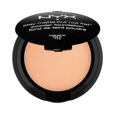 NYX Professional Makeup Stay Matte But Not Flat, Powder Foundation (Kompaktowy podkład do twarzy w pudrze)