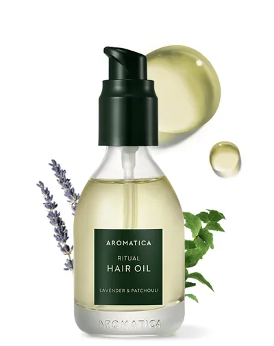 Aromatica Ritual Hair Oil, Lavender & Patchouli (Olejek do włosów z lawendą i paczulą)