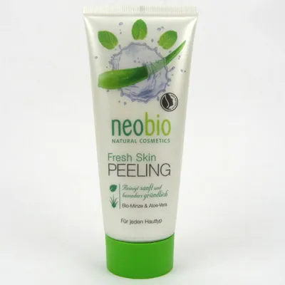 Neobio Natural Cosmetics Fresh Skin, Peeling mit Bio-Minze & Aloe Vera (Peeling do twarzy z miętą i wyciągiem z aloesu)