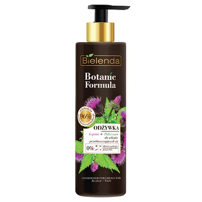 Bielenda Botanic Formula, Odżywka do włosów przetłuszczających się `Łopian + pokrzywa`