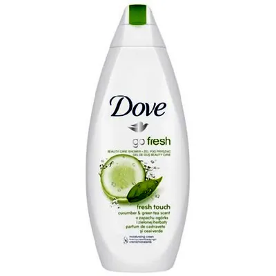 Dove Go Fresh Touch, Żel pod prysznic z ogórkiem i zieloną herbatą (nowa wersja)