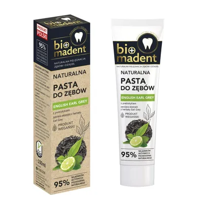 Bio Madent Naturalna pasta do zębów `English Earl Grey z prebiotykiem`