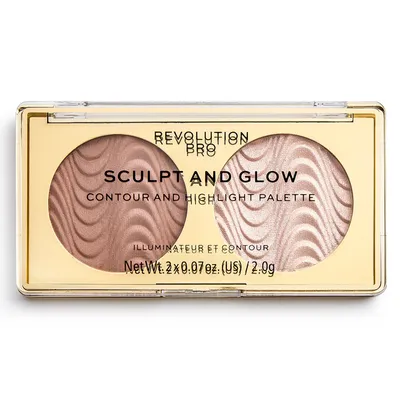 Revolution Pro Sculpt & Glow Palette (Paleta do konturowania)