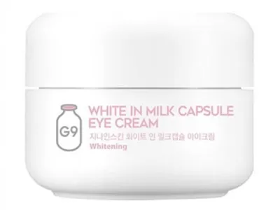 G9Skin White in Milk Capsule Eye Cream Whitening (Wygładzająco-rozjaśniający krem wszechstronnie pielęgnujący skórę wokół oczu)