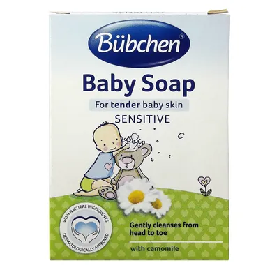 Bubchen Baby Soap Sensitive (Łagodne mydełko dla niemowląt i dzieci)
