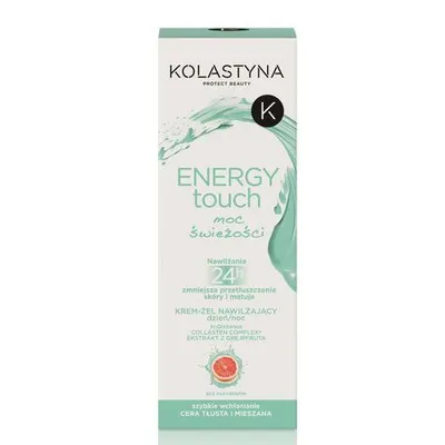 Kolastyna Energy Touch, Krem - żel nawilżający na dzień i na noc dla cery tłustej i mieszanej`Moc świeżości`