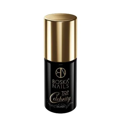 Boska Nails Celebrity, Top No Wipe (Top z efektem folii)