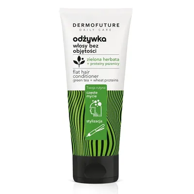 Dermofuture Precision Odżywka z zieloną herbatą z proteinami pszenicy do włosów bez objętości