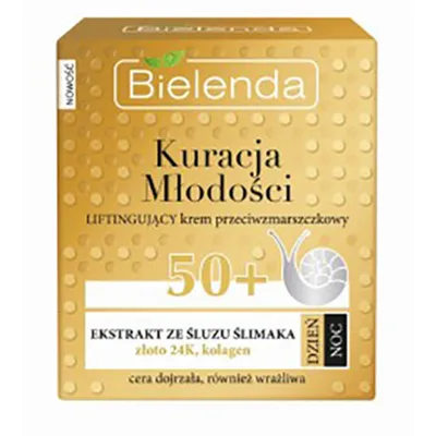 Bielenda Kuracja Młodości, Krem przeciwzmarszczkowy liftingujący 50+