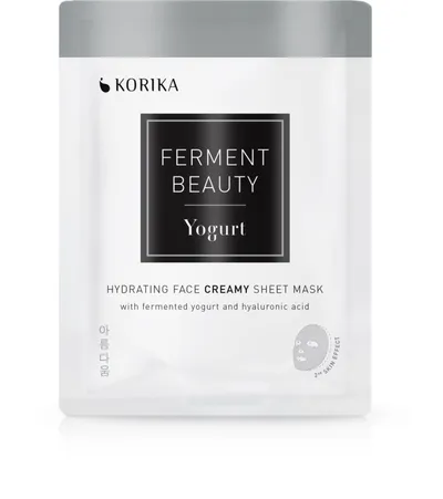 Korika Ferment Beauty Yogurt Hydrating Face Creamy Sheet Mask (Maska nawilżająca w płacie)
