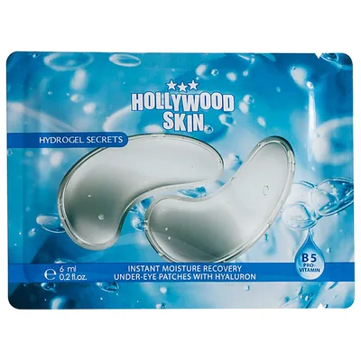 Hollywood Skin Hydrogel Secrets, Instant Moisture Recovery Under-Eye Patches with Hyaluron (Nawilżające płatki pod oczy z kwasem hialuronowym)